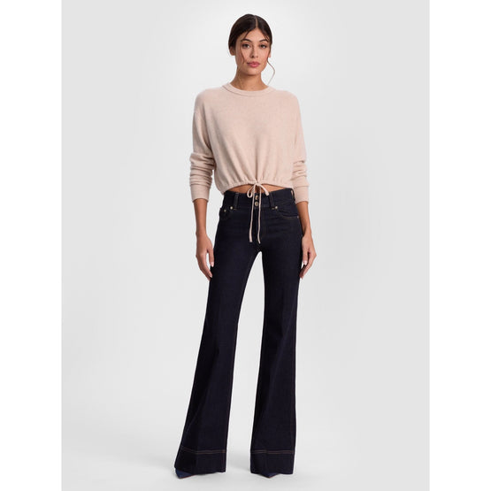 Women Bernetta Cropped Drawstring Pullover - Tan [價格已含稅]