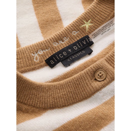 Women Dollie Striped Cardigan - Tan [價格已含稅]