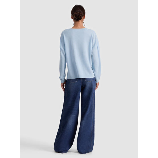 Women Williams Easy V-neck Pullover - Blue [價格已含稅]