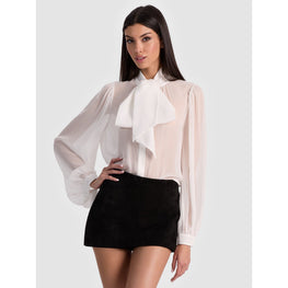 Women Brentley Ls Ft Blouse - White [價格已含稅]