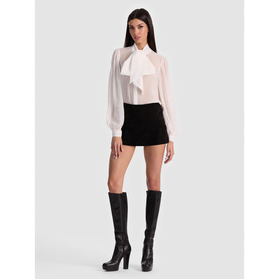 Women Brentley Ls Ft Blouse - White [價格已含稅]
