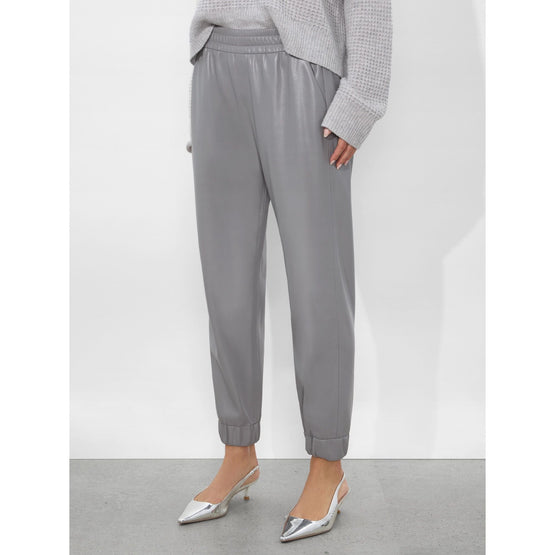Women Pete Vegan Lthr Lr Pull Up Pant - Grey [價格已含稅]