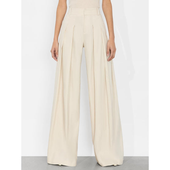 Women Simon Hr Wide Leg Pltd Trouser - Tan [價格已含稅]