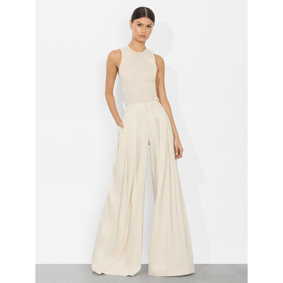 Women Simon Hr Wide Leg Pltd Trouser - Tan [價格已含稅]