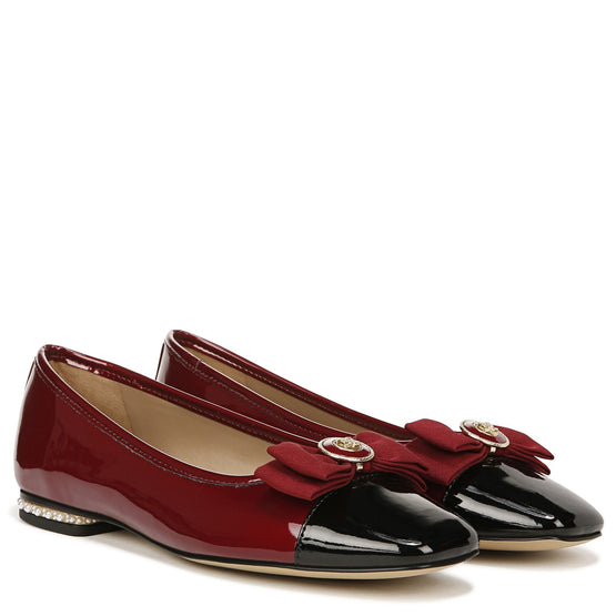Women Maren Flat - Burgundy/Black [價格已含稅]