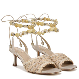 Women Pamela Sandal - Linen Se/Light Natur [價格已含稅]