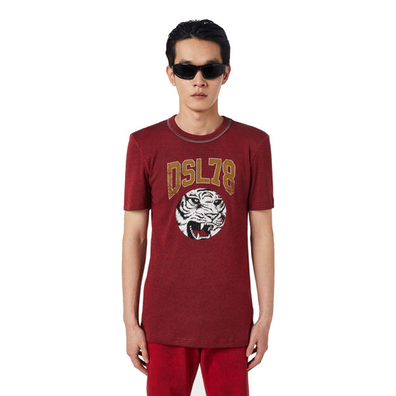 Men Cl-T-Ruffle T-Shirt - Ribbon Red