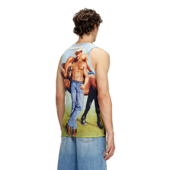 Men Pr-T-Lifty-Tank Top - Light Blue