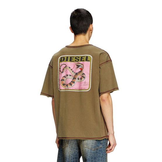 Men Cl-T-Boxt-Snake T-Shirt - Ivy Green