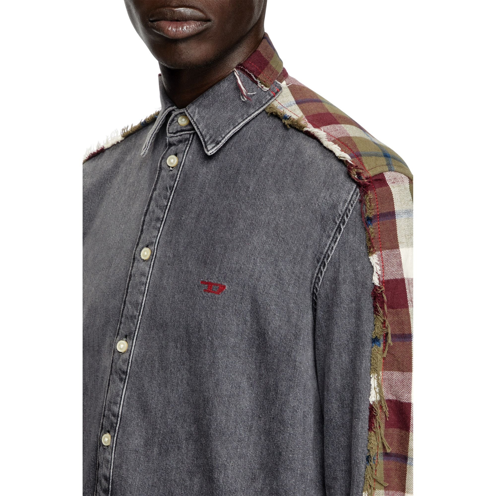 Men Dl-7A-T Shirt - Grey Multi