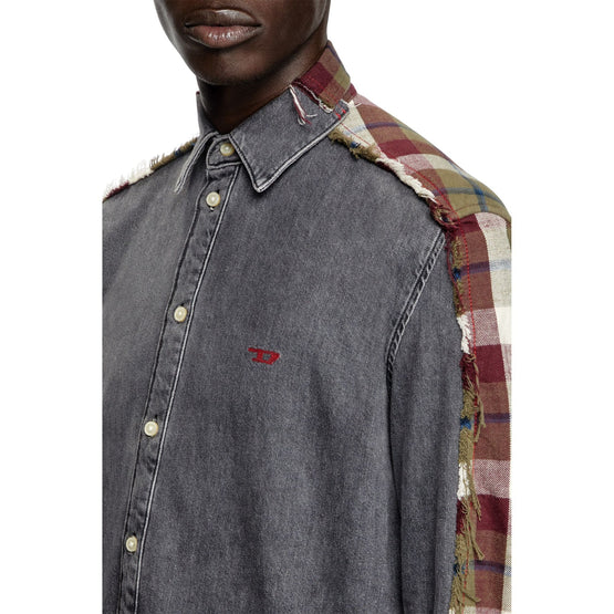 Men Dl-7A-T Shirt - Grey Multi