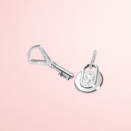 ARTE Lock & Key Amulet Charm Set