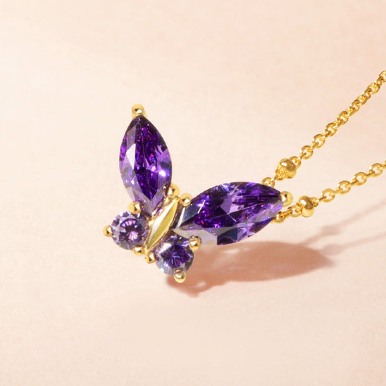 ARTE Butterfly Pendant - Amethyst Purple (NOT come with necklace chain)