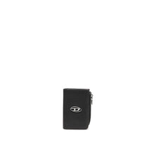 Men L-Zip Key Wallet - Black