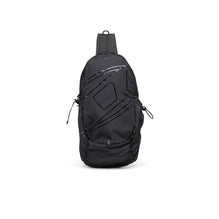 Men Drape Drape Sling Bag Backpack - Black