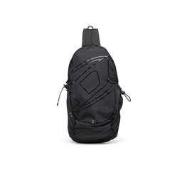Men Drape Drape Sling Bag Backpack - Black