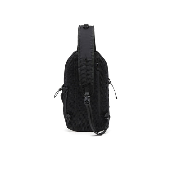 Men Drape Drape Sling Bag Backpack - Black