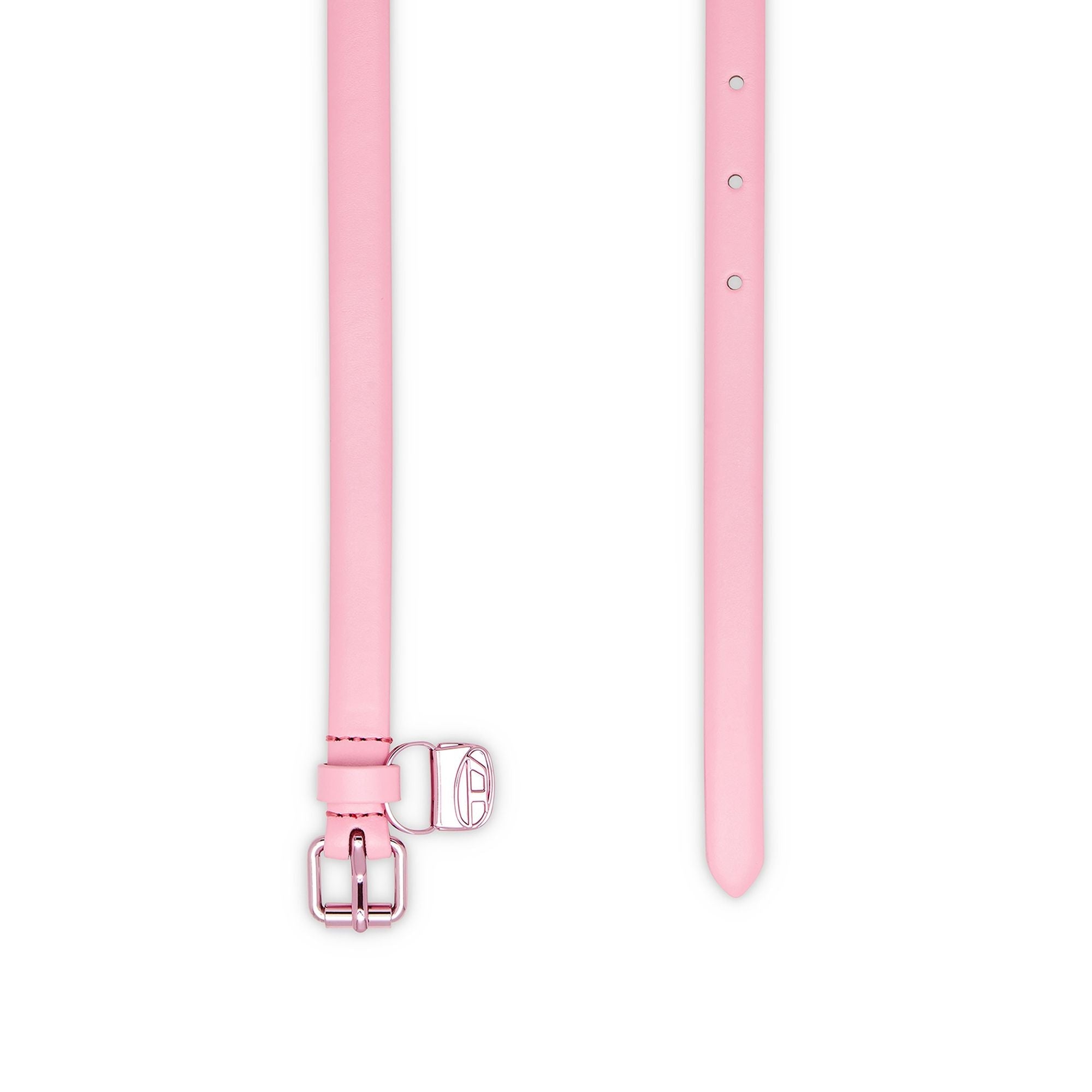 Women Diesel Logo B-Charm Hip Belt - Pink Marshmallow