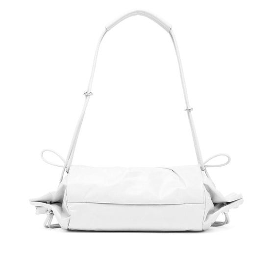 Women Scrunch-D Shoulder M Shoulder Bag - White