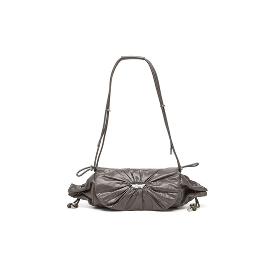 Women Scrunch-D Shoulder M Shoulder Bag - Gunmetal