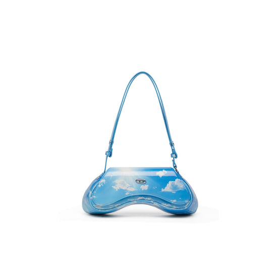 Women Play Crossbody Shoulder Bag - Light Blue Clouds