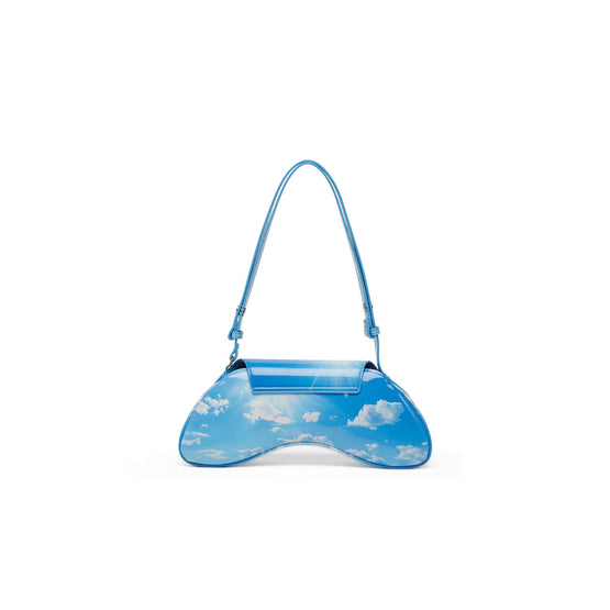 Women Play Crossbody Shoulder Bag - Light Blue Clouds