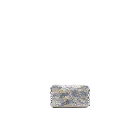 Women Charm-D Wallet Strap Wallet - Camu Beige/Silver