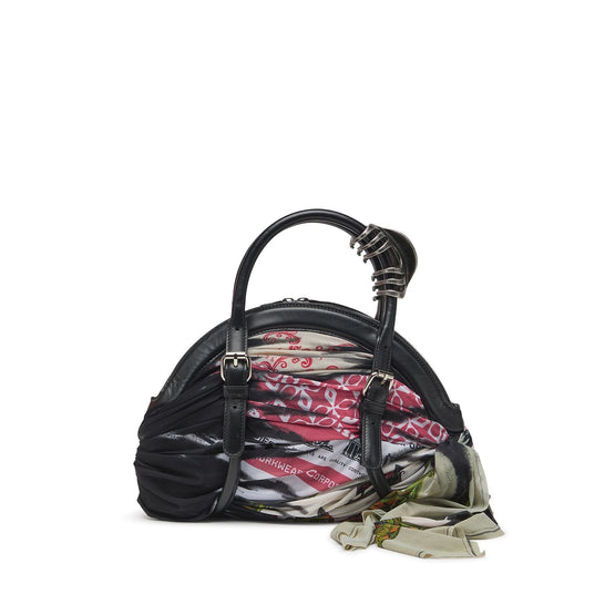 Women Trash-D Top Handle Handbag - Black