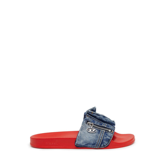Men Mayemi Sa-Mayemi Pk Sandals - Red/Indigo