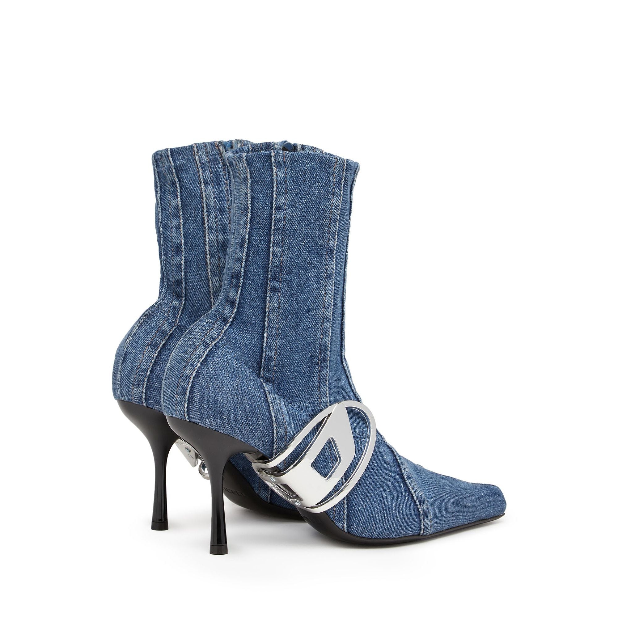 Women D-Eclipse Bt C Boots - Washed Denim