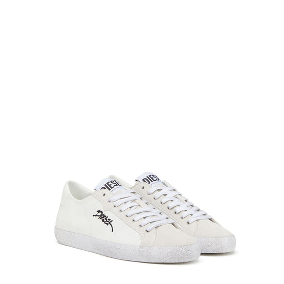 Men S-Leroji Low Sneakers - White/Black