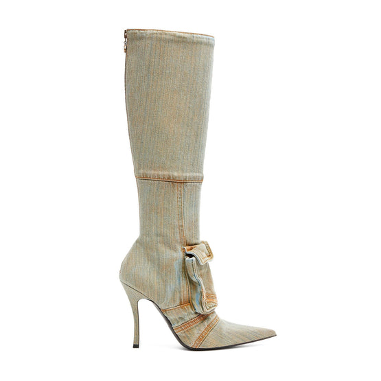 Women D-Venus Pocket Hbt Boots - Kentucky Blue/Marzipan